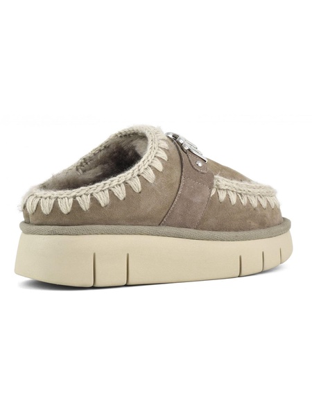 Grey Doubleface Sheepskin Bounce Clog