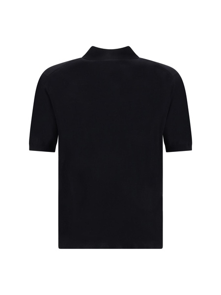 Prada Triangle Logo Short-Sleeved Polo Shirt