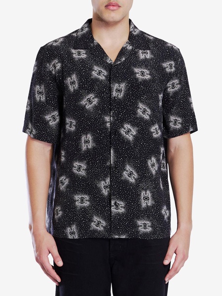 CELINE Triomphe Emblem Silk Shirt