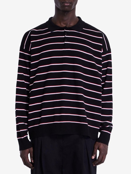 Polo sweater in cotton