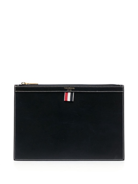 THOM BROWNE 2024 Men's Blue Clutch Bag in 23FW Collection