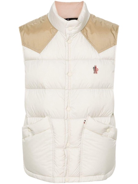 MONCLER MEN'S GREEN DOWN VEST FOR SS24