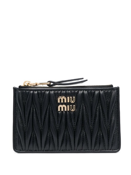 MIU MIU Mini Metallic Quilted Pouch Handbag