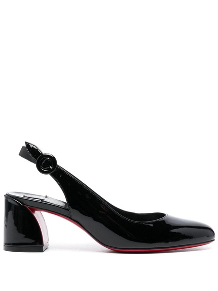 CHRISTIAN LOUBOUTIN Elegant Slingback Pumps with Round Closure 55 mm