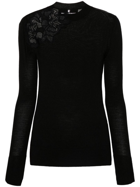 Ermanno Scervino Embroidered Wool Sweater