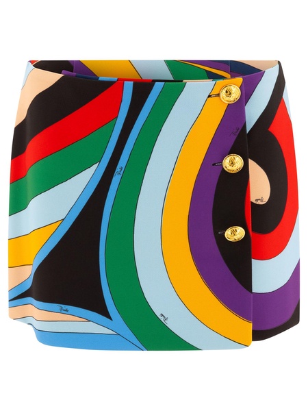 EMILIO PUCCI IRIDE-PRINT MINI SKIRT