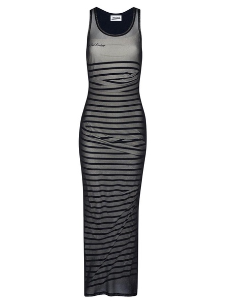 Jean Paul Gaultier Mariniere Print Long Dress