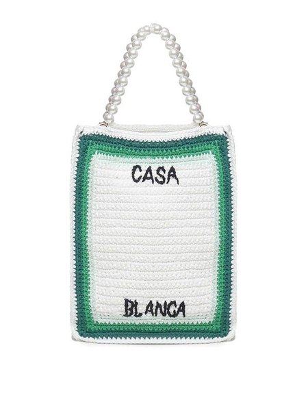 Borsa Tote Con Logo All'uncinetto - Verde / onesize