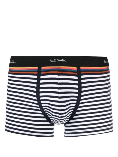 stripe-pattern organic-cotton boxers