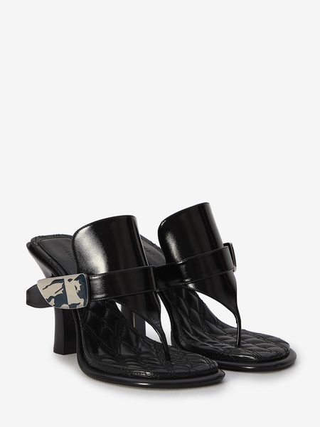 BURBERRY BAY SANDALS - Black for Women