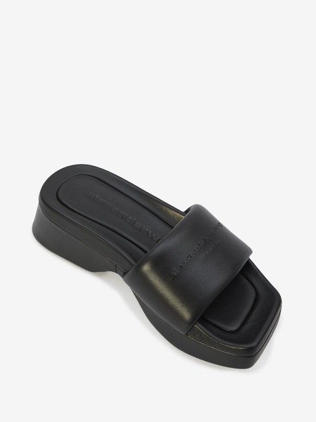 Float Leather Slides