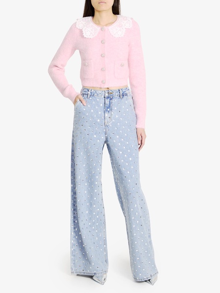 Rhinestone denim jeans