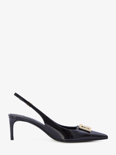 70mm logo-embossed slingback pumps