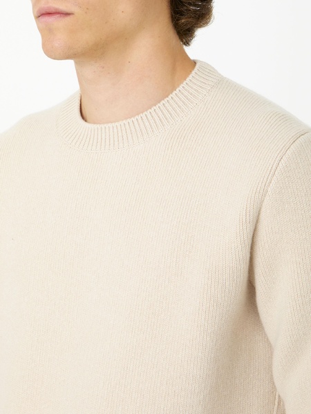 LANVIN Cream Wool and Cashmere Sweater for Men - FW23