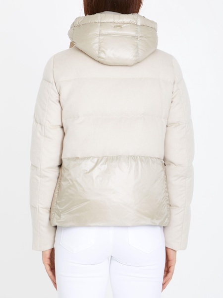 Herno Zip-Up Hooded Drawstring Down Jacket