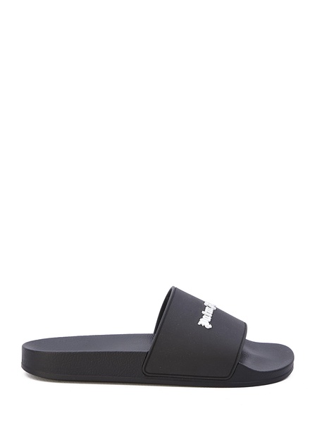 Monogram rubber slide sandals