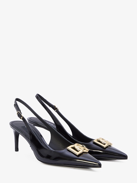 70mm logo-embossed slingback pumps