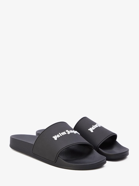 Monogram rubber slide sandals