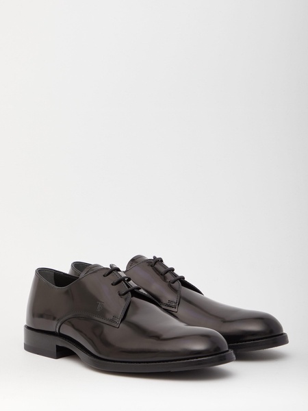 Leather derby shoes