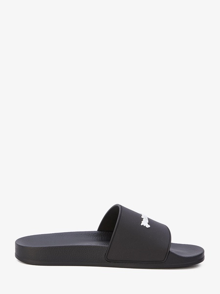 Monogram rubber slide sandals