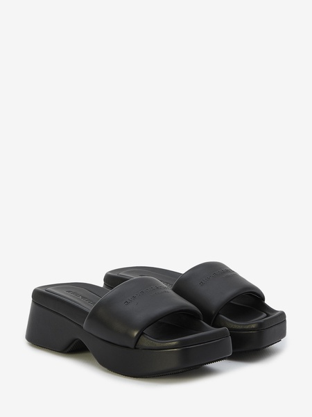 Float Leather Slides