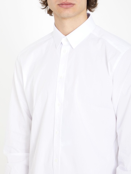 Dolce & Gabbana Cotton Shirt With Pleats At The Cuffs