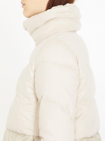 Herno Zip-Up Hooded Drawstring Down Jacket