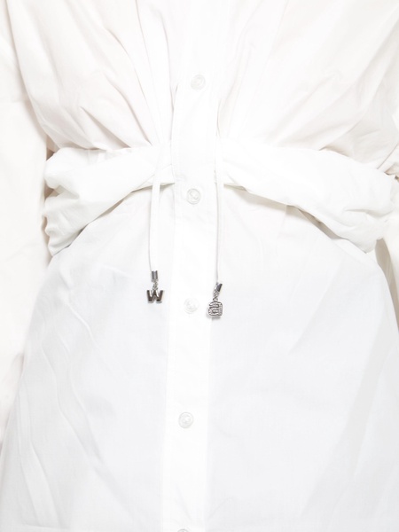 Ruched white shirt