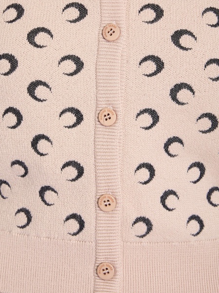 Moon jacquard knit cardigan