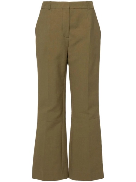 cropped flared trousers