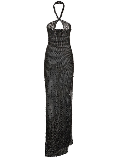 Gyra knit cut out long dress