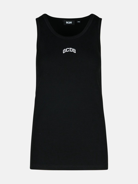 BLACK COTTON TANK TOP