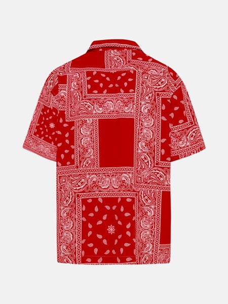 RED COTTON MALIBU SHIRT