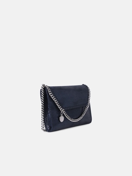 'FALABELLA' BRIGHT BLUE RECYCLED POLYESTER MINI 'CROSSBODY' CLUTCH