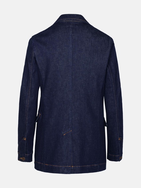 Moschino Jeans Blue Cotton Blazer