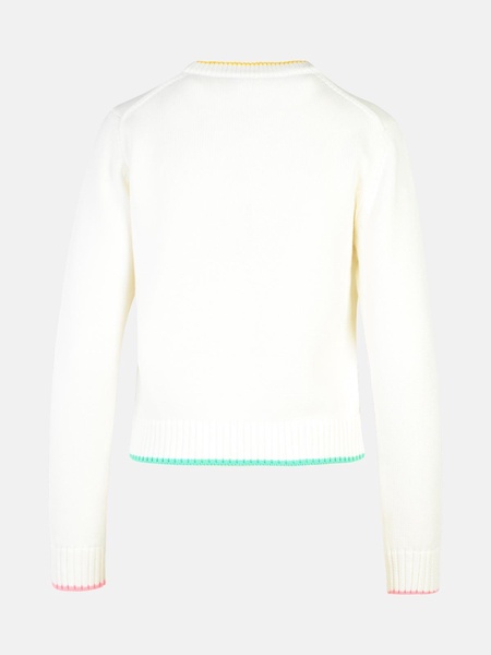 WHITE COTTON SWEATER