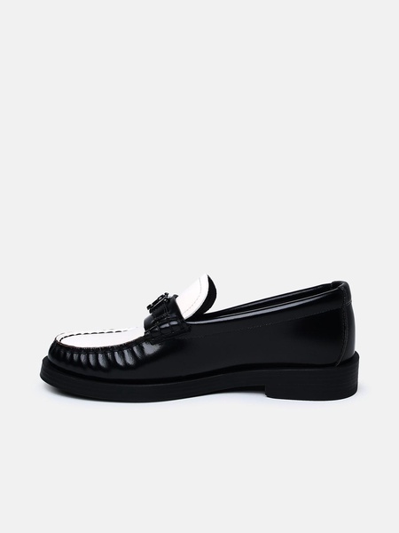 TWO-TONE LEATHER LOAFERS