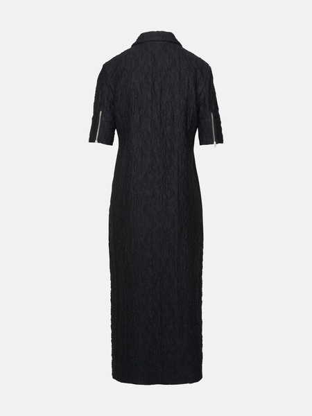 Jil Sander Black Cotton Blend Dress Woman