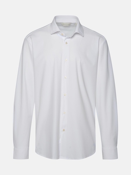 WHITE RECYCLED NYLON BLEND SHIRT