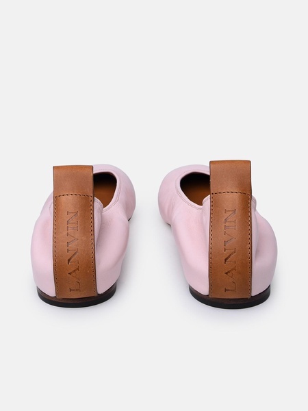 PINK LEATHER BALLET FLATS