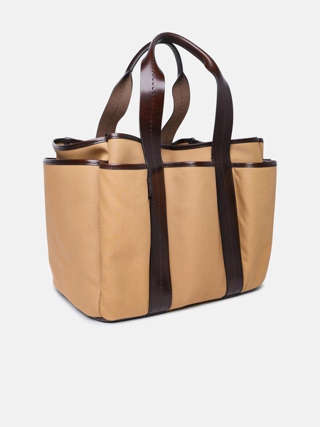 Max Mara 'Giardiniera' Brown Cotton Bag