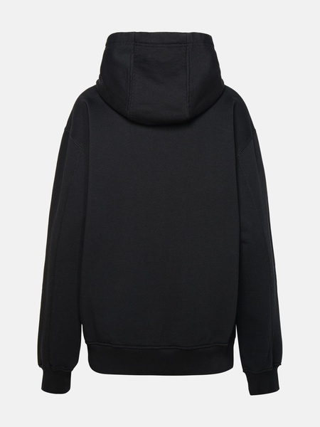 'CASA WAY' BLACK ORGANIC COTTON SWEATSHIRT