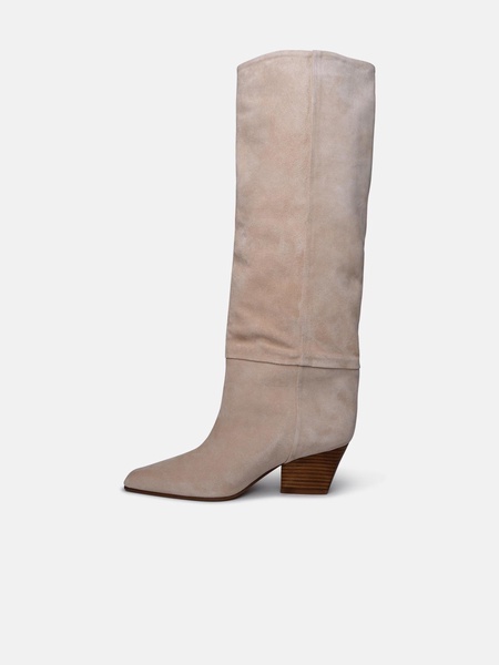 Paris Texas Beige Suede Blend Boots