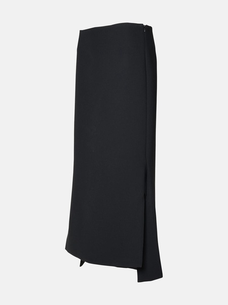 'ADELFI1234' BLACK POLYESTER SKIRT