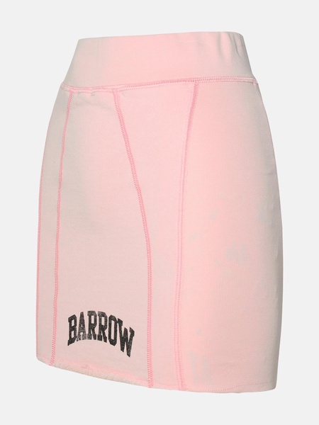 PINK COTTON MINISKIRT