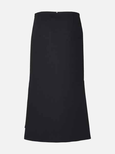 'ADELFI1234' BLACK POLYESTER SKIRT