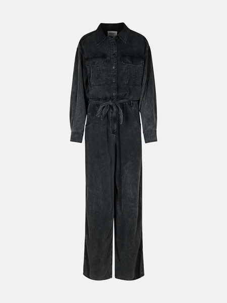 'PAIGE' ONE-PIECE JUMPSUIT IN BLACK LYOCELL