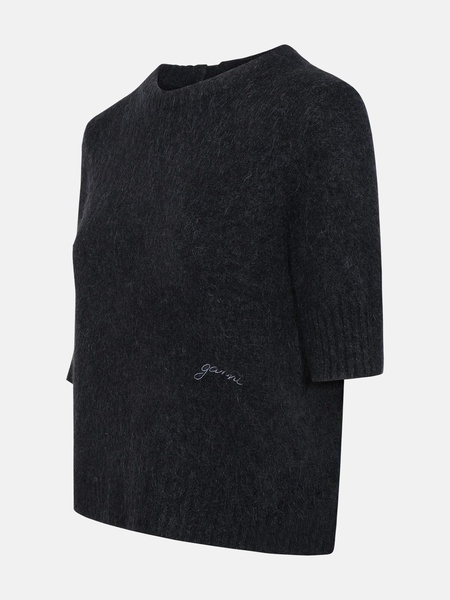 BLACK WOOL BLEND SWEATER