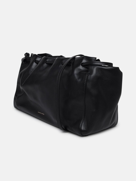 'BLOOM' BLACK LEATHER CROSSBODY BAG