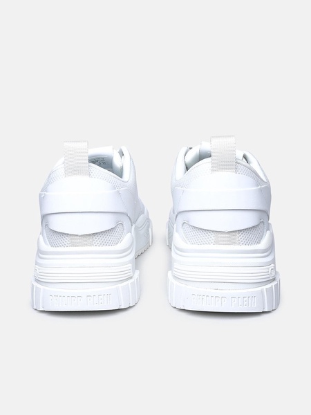 WHITE FABRIC SNEAKERS